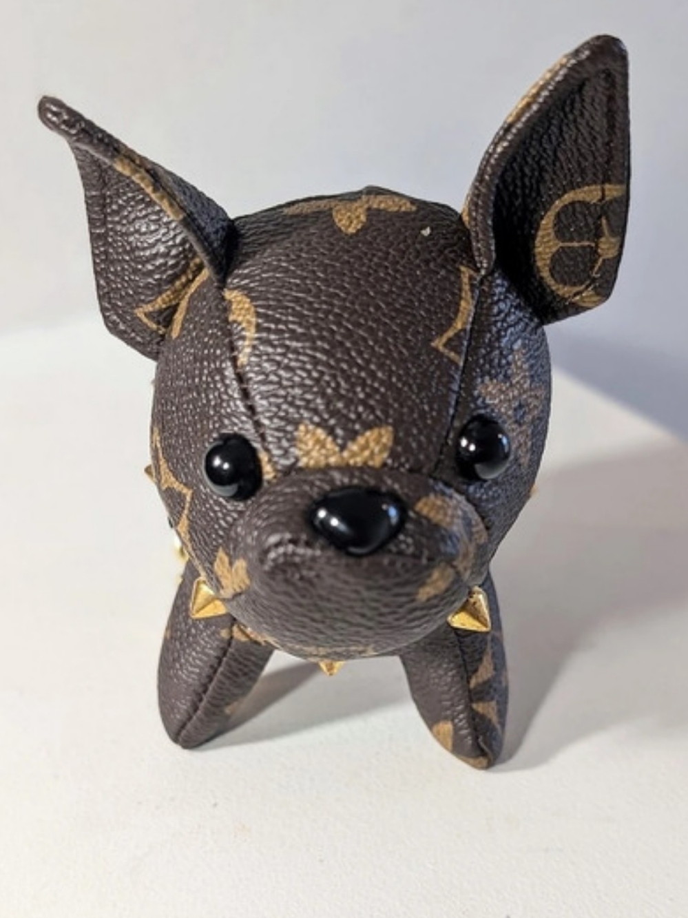Monogram Fashion French Bull Dog Bag Charm Or Keychain